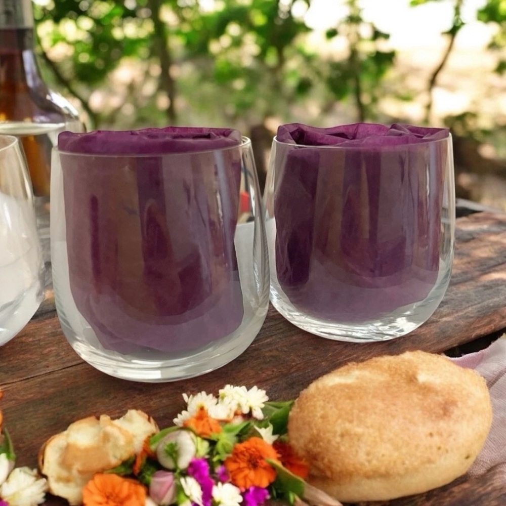 Delta Air Lines ALESSI Italian Glasses Wine Rock Soft Drink Collectible Set Of 2